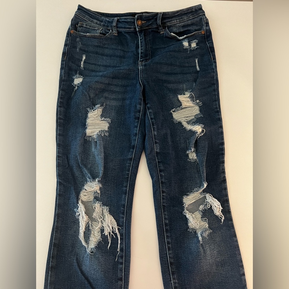 Judy Blue Dark Blue Boyfriend fit jeans
